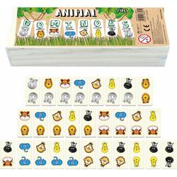 Dieren domino hout 28 Stuks - Domino spel - Familiespel - Educatief houten speelgoed